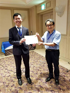 大学院工学研究科知能デバイス材料学専攻小山研究室の唐超君（M2)が 2018 International Conference on Nano Science & Technology (ICNST 2018)（2018年8月24～26日開催）において、「Best Oral Award」を受賞しました。