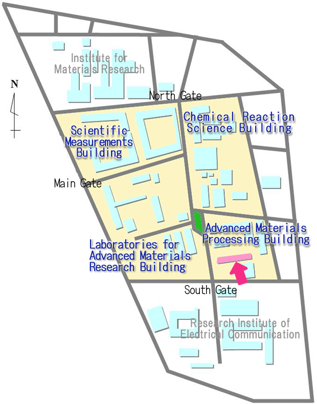 Katahira campus map