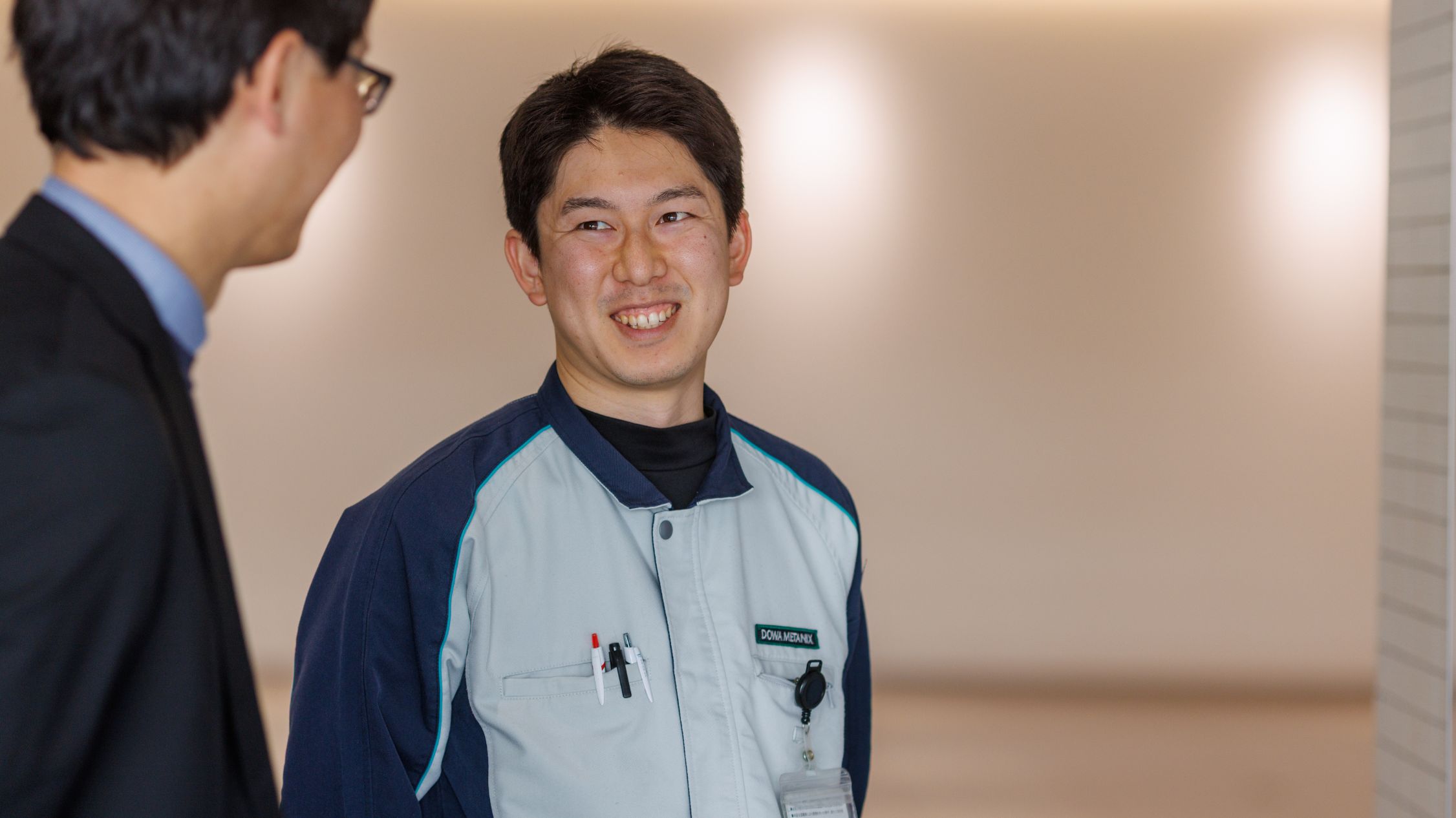 笑顔の笠谷さん