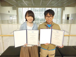 MSEシンポジウムが韓国で開催され、ポスター発表で武藤研門脇さんが金賞、成島研植木君が銅賞を獲得しました。