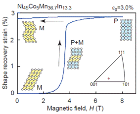 図4 NiCoMnIn合金 のメタ磁性形状記憶